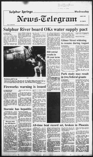Sulphur Springs News-Telegram (Sulphur Springs, Tex.), Vol. 112, No. 152, Ed. 1 Wednesday, June 27, 1990