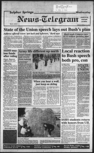 Sulphur Springs News-Telegram (Sulphur Springs, Tex.), Vol. 114, No. 24, Ed. 1 Wednesday, January 29, 1992