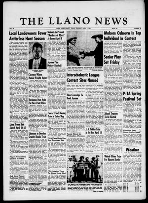 The Llano News (Llano, Tex.), Vol. 70, No. 18, Ed. 1 Thursday, April 2, 1959