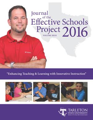 Primary view of object titled 'Journal of the Effective Schools Project, Volume 23, 2016'.