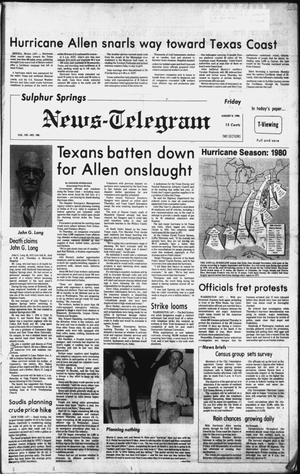 Sulphur Springs News-Telegram (Sulphur Springs, Tex.), Vol. 102, No. 188, Ed. 1 Friday, August 8, 1980