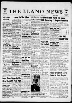 The Llano News (Llano, Tex.), Vol. 70, No. 6, Ed. 1 Thursday, January 8, 1959