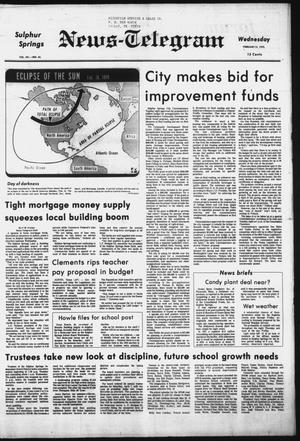 Sulphur Springs News-Telegram (Sulphur Springs, Tex.), Vol. 101, No. 44, Ed. 1 Wednesday, February 21, 1979