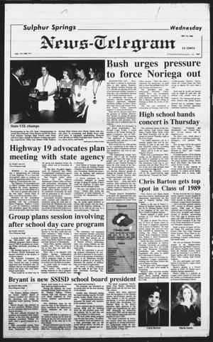 Sulphur Springs News-Telegram (Sulphur Springs, Tex.), Vol. 111, No. 111, Ed. 1 Wednesday, May 10, 1989