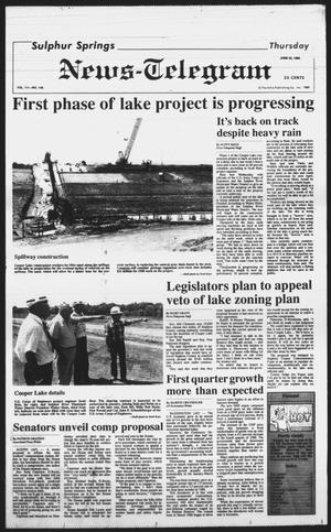 Primary view of object titled 'Sulphur Springs News-Telegram (Sulphur Springs, Tex.), Vol. 111, No. 148, Ed. 1 Thursday, June 22, 1989'.