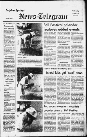 Sulphur Springs News-Telegram (Sulphur Springs, Tex.), Vol. 102, No. 215, Ed. 1 Wednesday, September 10, 1980