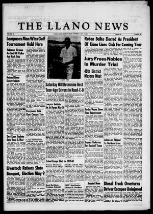 The Llano News (Llano, Tex.), Vol. 70, No. 23, Ed. 1 Thursday, May 7, 1959