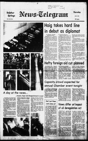 Sulphur Springs News-Telegram (Sulphur Springs, Tex.), Vol. 103, No. 24, Ed. 1 Thursday, January 29, 1981