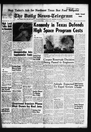 The Daily News-Telegram (Sulphur Springs, Tex.), Vol. 85, No. 275, Ed. 1 Thursday, November 21, 1963