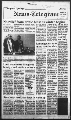 Primary view of object titled 'Sulphur Springs News-Telegram (Sulphur Springs, Tex.), Vol. 112, No. 301, Ed. 1 Friday, December 21, 1990'.