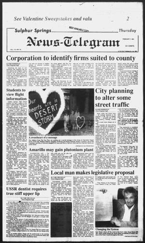Sulphur Springs News-Telegram (Sulphur Springs, Tex.), Vol. 113, No. 32, Ed. 1 Thursday, February 7, 1991