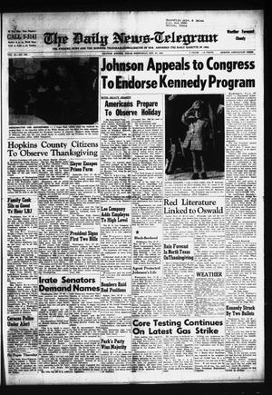 The Daily News-Telegram (Sulphur Springs, Tex.), Vol. 85, No. 280, Ed. 1 Wednesday, November 27, 1963
