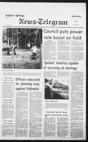 Sulphur Springs News-Telegram (Sulphur Springs, Tex.), Vol. 102, No. 13, Ed. 1 Wednesday, January 16, 1980