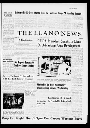 The Llano News (Llano, Tex.), Vol. 69, No. 51, Ed. 1 Thursday, November 20, 1958