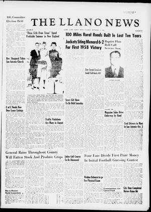 The Llano News (Llano, Tex.), Vol. 69, No. 41, Ed. 1 Thursday, September 11, 1958