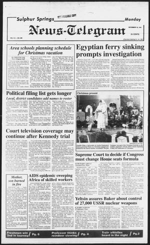 Sulphur Springs News-Telegram (Sulphur Springs, Tex.), Vol. 113, No. 296, Ed. 1 Monday, December 16, 1991