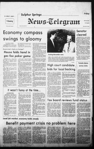 Sulphur Springs News-Telegram (Sulphur Springs, Tex.), Vol. 102, No. 129, Ed. 1 Friday, May 30, 1980