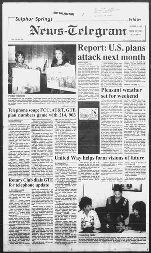 Sulphur Springs News-Telegram (Sulphur Springs, Tex.), Vol. 112, No. 242, Ed. 1 Friday, October 12, 1990