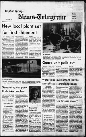 Primary view of object titled 'Sulphur Springs News-Telegram (Sulphur Springs, Tex.), Vol. 102, No. 177, Ed. 1 Sunday, July 27, 1980'.