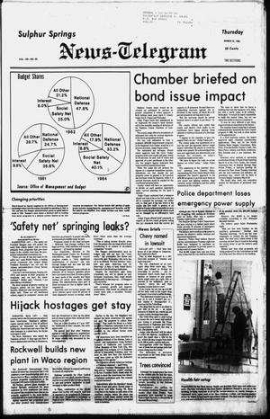 Sulphur Springs News-Telegram (Sulphur Springs, Tex.), Vol. 103, No. 60, Ed. 1 Thursday, March 12, 1981
