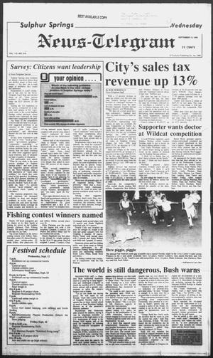 Sulphur Springs News-Telegram (Sulphur Springs, Tex.), Vol. 112, No. 216, Ed. 1 Wednesday, September 12, 1990