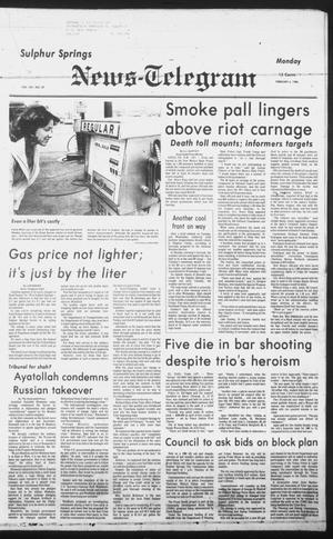 Sulphur Springs News-Telegram (Sulphur Springs, Tex.), Vol. 102, No. 29, Ed. 1 Monday, February 4, 1980