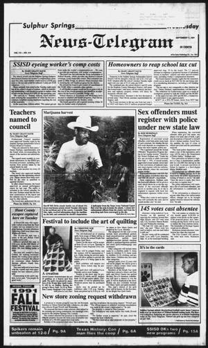 Sulphur Springs News-Telegram (Sulphur Springs, Tex.), Vol. 113, No. 215, Ed. 1 Wednesday, September 11, 1991