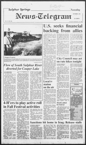 Sulphur Springs News-Telegram (Sulphur Springs, Tex.), Vol. 112, No. 209, Ed. 1 Tuesday, September 4, 1990