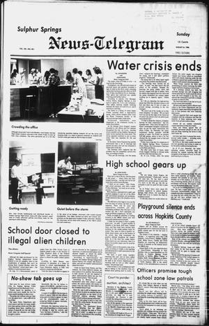 Sulphur Springs News-Telegram (Sulphur Springs, Tex.), Vol. 102, No. 201, Ed. 1 Sunday, August 24, 1980