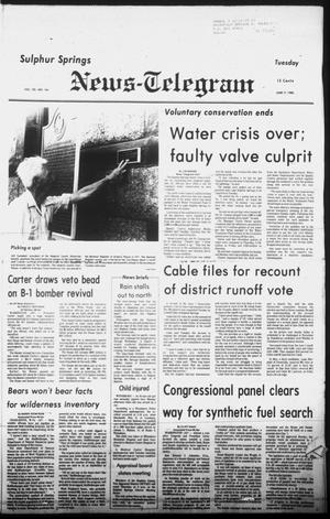 Primary view of object titled 'Sulphur Springs News-Telegram (Sulphur Springs, Tex.), Vol. 102, No. 144, Ed. 1 Tuesday, June 17, 1980'.