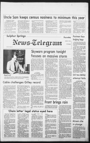 Primary view of object titled 'Sulphur Springs News-Telegram (Sulphur Springs, Tex.), Vol. 102, No. 74, Ed. 1 Thursday, March 27, 1980'.