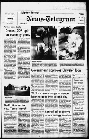 Sulphur Springs News-Telegram (Sulphur Springs, Tex.), Vol. 103, No. 49, Ed. 1 Friday, February 27, 1981