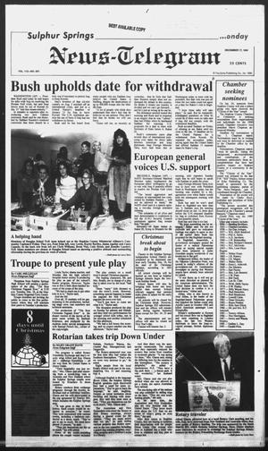 Sulphur Springs News-Telegram (Sulphur Springs, Tex.), Vol. 112, No. 297, Ed. 1 Monday, December 17, 1990