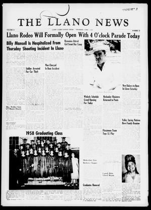 The Llano News (Llano, Tex.), Vol. 69, No. 27, Ed. 1 Thursday, June 5, 1958