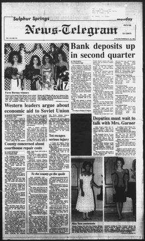 Sulphur Springs News-Telegram (Sulphur Springs, Tex.), Vol. 112, No. 161, Ed. 1 Monday, July 9, 1990