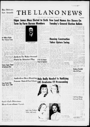 The Llano News (Llano, Tex.), Vol. 69, No. 48, Ed. 1 Thursday, October 30, 1958