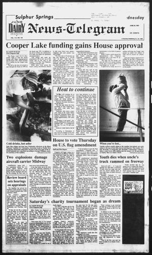 Primary view of object titled 'Sulphur Springs News-Telegram (Sulphur Springs, Tex.), Vol. 112, No. 146, Ed. 1 Wednesday, June 20, 1990'.