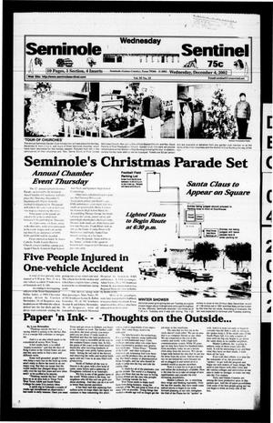 Seminole Sentinel (Seminole, Tex.), Vol. 96, No. 15, Ed. 1 Wednesday, December 4, 2002