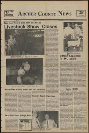 Primary view of object titled 'Archer County News (Archer City, Tex.), No. 40, Ed. 1 Thursday, October 3, 1985'.