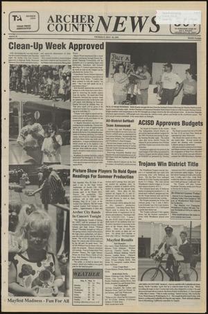 Primary view of object titled 'Archer County News (Archer City, Tex.), No. 20, Ed. 1 Thursday, May 18, 1995'.