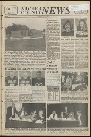 Primary view of object titled 'Archer County News (Archer City, Tex.), No. 4, Ed. 1 Thursday, January 26, 1995'.
