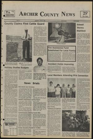 Primary view of object titled 'Archer County News (Archer City, Tex.), No. 28, Ed. 1 Thursday, July 11, 1985'.