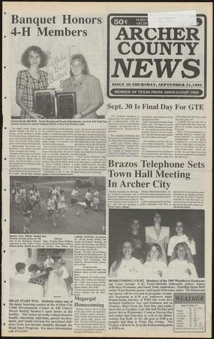 Archer County News (Archer City, Tex.), No. 38, Ed. 1 Thursday, September 21, 1995