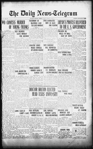 Primary view of object titled 'The Daily News-Telegram (Sulphur Springs, Tex.), Vol. 26, No. 131, Ed. 1 Sunday, June 1, 1924'.
