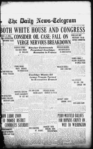The Daily News-Telegram (Sulphur Springs, Tex.), Vol. 26, No. 25, Ed. 1 Tuesday, January 29, 1924