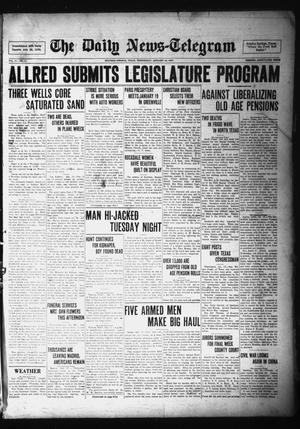 The Daily News-Telegram (Sulphur Springs, Tex.), Vol. 37, No. 11, Ed. 1 Wednesday, January 13, 1937
