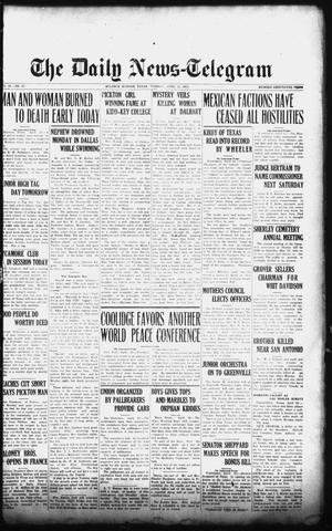 The Daily News-Telegram (Sulphur Springs, Tex.), Vol. 26, No. 97, Ed. 1 Tuesday, April 22, 1924