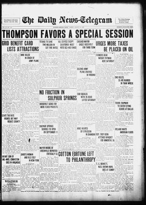 The Daily News-Telegram (Sulphur Springs, Tex.), Vol. 39, No. 192, Ed. 1 Sunday, August 13, 1939