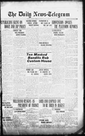 The Daily News-Telegram (Sulphur Springs, Tex.), Vol. 26, No. 140, Ed. 1 Wednesday, June 11, 1924
