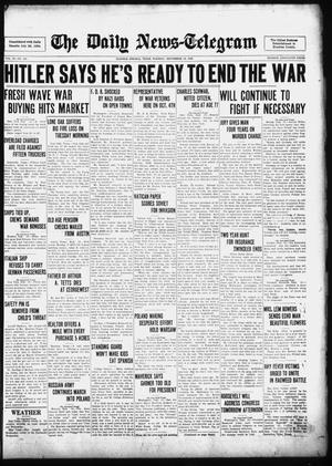 The Daily News-Telegram (Sulphur Springs, Tex.), Vol. 39, No. 223, Ed. 1 Tuesday, September 19, 1939